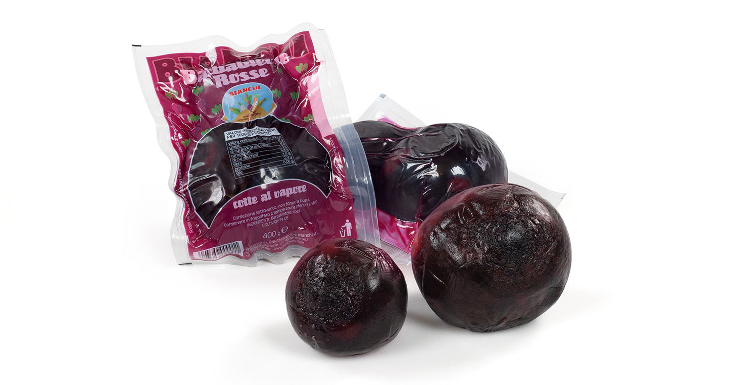 barbabietole rosse cotte al vapore 400gr