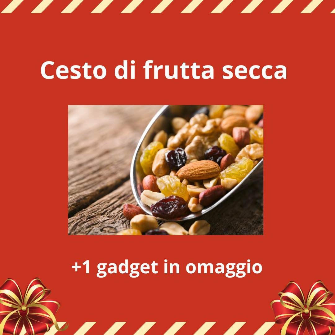 Cesto di frutta secca natalizia