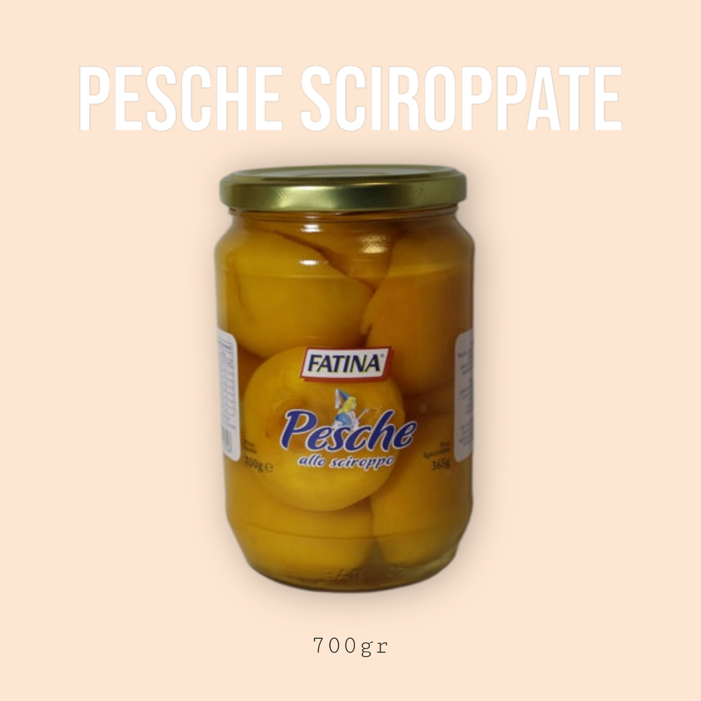 Pesche sciroppate 700gr