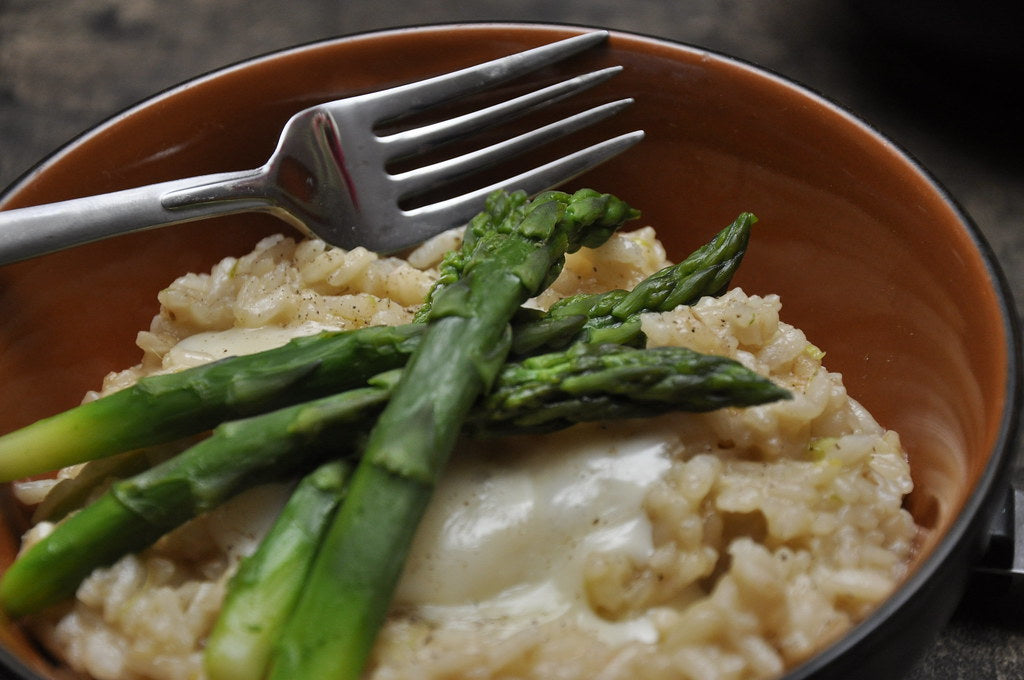 Risotto agli asparagi e formaggio Lodigiano