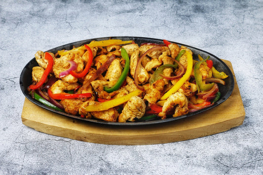 Fajitas con peperoni, pollo e manzo