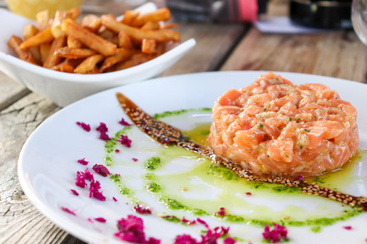 Tartare di salmone e Mango