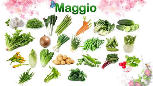 Frutta e verdura di stagione a Maggio