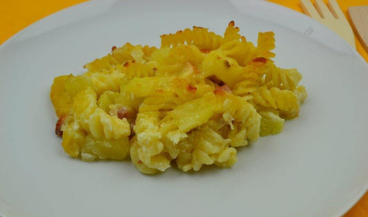 Pasta e patate al forno 