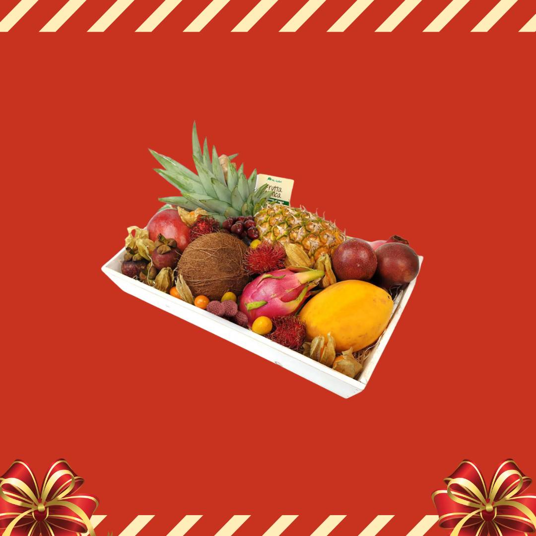 Pacco di Frutta Esotica natalizio Piccolo ( Consegna dal 22 Dicembre )