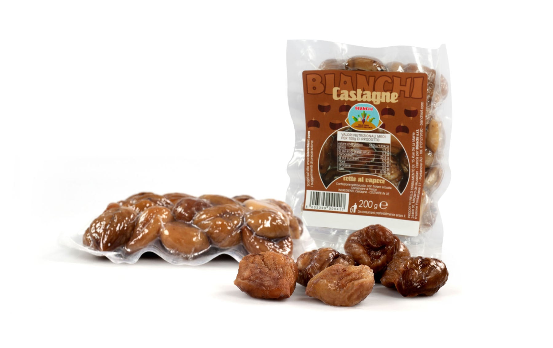 Castagne cotte al vapore 200gr